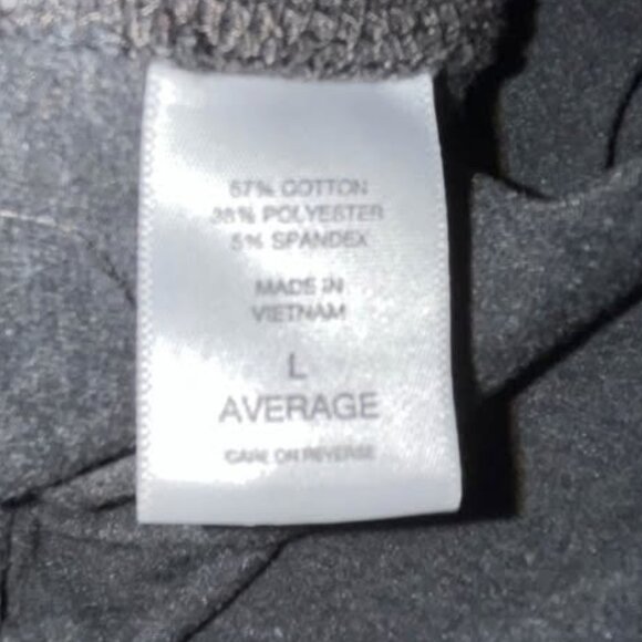 NY&C Charcoal Gray Leggings, Large - Picture 4 of 8